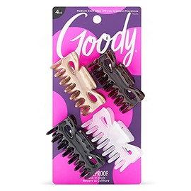 Goody Classics Claw Hair Clip, Medium, 4 Count