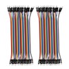 Heevhas 80pcs 40Pin Jumper Wire Cable Breadboard Ribbon Cables 15