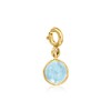 Ross-Simons October/Opal - Round Birthstone Charm in 18kt Gold Over