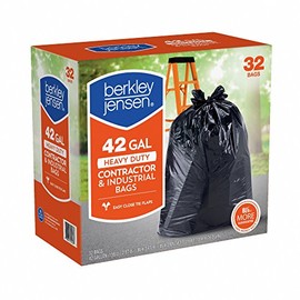 Berkley Jensen 3mil Heavy Duty Contractor & Industrial Use Bags, 42-gal. Capacity, 32 ct.