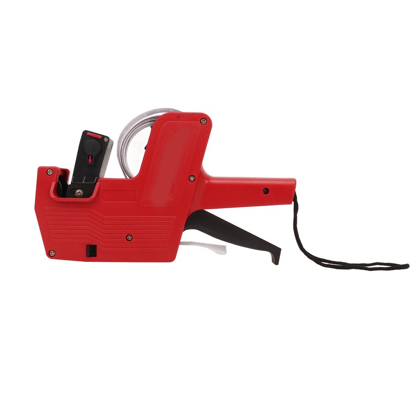 Price Label Gun Small Tag Sticker Maker Machine Red with