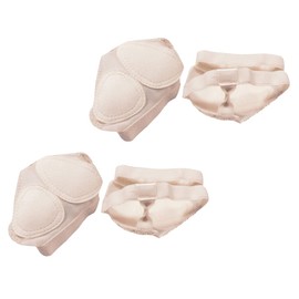 COLLBATH 4pcs Non- Forefoot Cushions for Ballet Shoes Breathable Half Sole Pads Comfortable Foot Pads for Dancers for Dance Practice and Performance