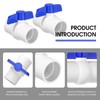EPHECH 20PCS 1/2" PVC Ball Valve, SCH40 Slip PVC Water