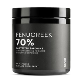 Fenugreek Capsules for Women and Men - High Strength 25,000mg 20:1 Extract - 70% Tested Saponins (875mg) - Ultra High Potency Fenugreek Supplement - Third Party Lab Tested - 60 Vegetarian Capsules