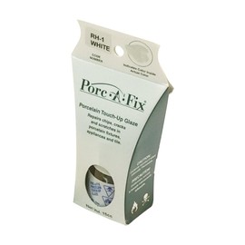 Rohl PORCAFIXALLIAWHITE Porc-A-Fix Porcelain Repair Touch Up Glaze Kit in Allia White Only for Allia Porcelain or Fireclay Sinks 15cc Jar or Bottle for Chips Cracks