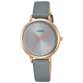 LORUS- QUARTZ LADIES ROSE GOLD GREY DIAL GREY STRAP WATCH
