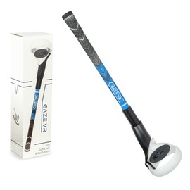 Gaze VR | VR Golf Club Grip Attachment for Meta/Oculus Quest 2 | Midsize Grip | Weighted | Right & Left Controllers | Blue