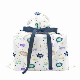 VZWraps You're Awesome Reusable Fabric Gift Bag for Birthday, Graduation or Any Occasion (Medium 17 Inches Wide by 18 Inches High)