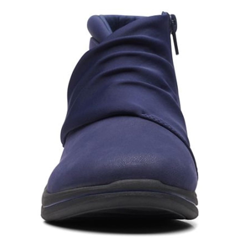 Clarks Breeze Dusk Botines para mujer, Dark Navy Textile, 5