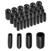 TA-VIGOR 100Pcs Rubber End Caps, 2mm 3mm 4mm 6mm ID