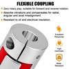 Clutch Coupler Aluminium 6mm x 8mm Shaft Coupling Flexible Plum