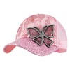 Meliyya Mesh Baseball Cap Rhinestone Butterfly Baseball Cap Summer Sequins