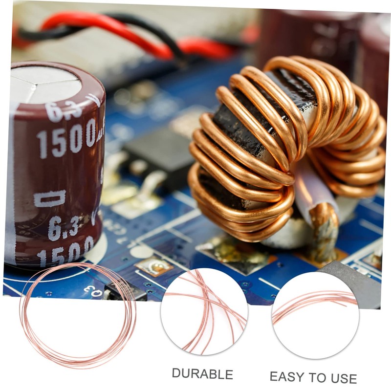 ABOOFAN 2pcs Copper Wire for Crafting Beading DIY Projects Flexible