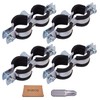 SKIR'CO Double Pipe Holders with Rubber Lining for 20-24 mm