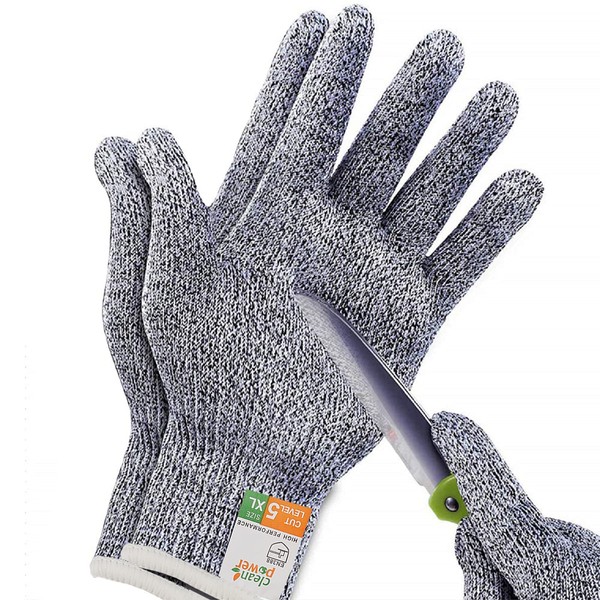 Sunwuun 1Pair XL Cut Resistant Gloves Work Gloves Level 5