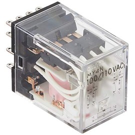 オムロン(OMRON) ミニパワーリレー MY4N AC100/110 灯付 /2-9709-04
