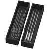 Lixple Bamboo Drawer Organizer, Narrow Silverware Organizer for Kitchen Drawer,