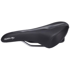 Terry Figura GT Woman Saddle with CrMo Frame and WeatherMax Dura Silk Outer Material in Black, Seat Width: 9 cm - 12 cm, 423 006 06