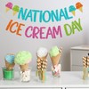 National Ice Cream Day Banner, Ice Cream Bar Decor, Summer