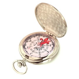Compass, Orientation, Magnetic Needle, Examination, Outdoors, Moving Bearing, Compass, Climbing, Magnet, Compass, Metal, Pocket Watch Type, Portable, Lightweight, High Precision, Silver