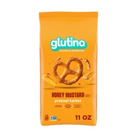 Glutino Gluten Free Honey Mustard Pretzel Twists, Gluten Free Snacks, 11 oz.