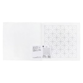 Olympus H-1141 Sashiko Flower Dish Towel Cloth Pack, Flower Buns (White)