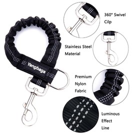 Yangbaga Dogs Shock Absorber, Elastic Buffer Extension leash with Bungee Shock for Pet, Prevent Injury on Arm and Shoulder & Absorb the Pull by Dogs, Great for Bicycle, Running, Walking etc.（XL）