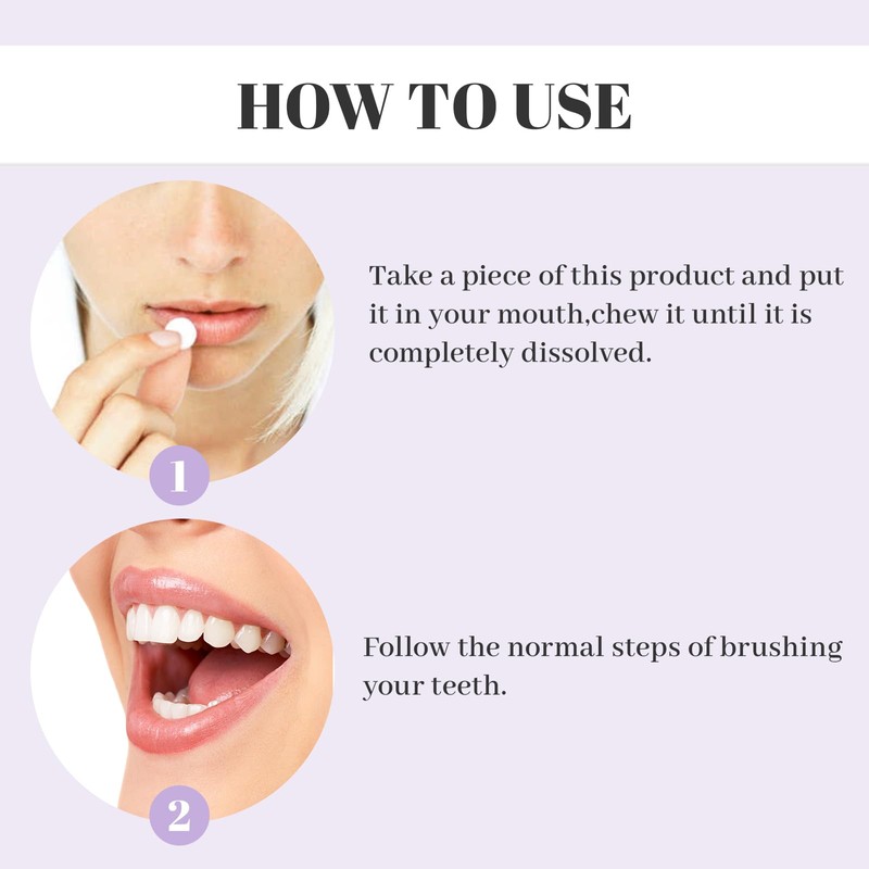 Zonoori 62 Tablets Chewable Hydroxyapatite Toothpaste for Repairing Enamel, Fresh