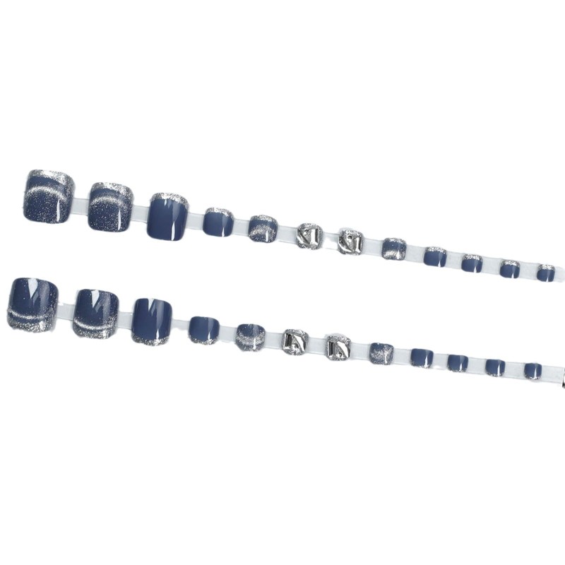 SEMTIM F-034 Nail Tips, 24 Sheets, Thumb False Nails, Foot
