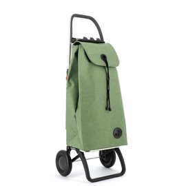 ROLSER I-Max Tweed 2 Wheel Foldable Shopping Trolley - Green