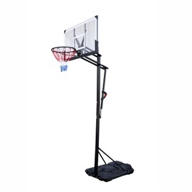 Basketball Hoop Outdoor 10ft Adjustable, Portable Basketball Hoop Goal System in Backyard/Driveway/Indoor, 44 Inch Shatterproof Backboard and Larger Base