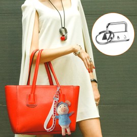 Bigxin Lanyard Blanks, Pack of 30 Clamp Clasp Pendants with Key Ring, Tool Pliers Making DIY Lanyards, Wristlet Hardware for 32 mm Wide Webbing Bag (5 Colours)