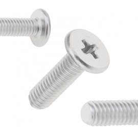 Smgda M3 Screws 50pcs 304 Stainless Steel Machine Screws 0.5 x 10mm Flat Head Screws Durable Rust Resistant Ideal for Furniture Assembly and Machine Repair