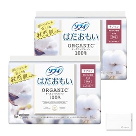Sophy Hadaomoi Organic Cotton with Feathers, Especially Large Day Use, 9.1 inches (23 cm) (15 Sheets x 2 Bags), Sanitary Supplies, Napkins, Original Tissue Included, Bulk Purchase