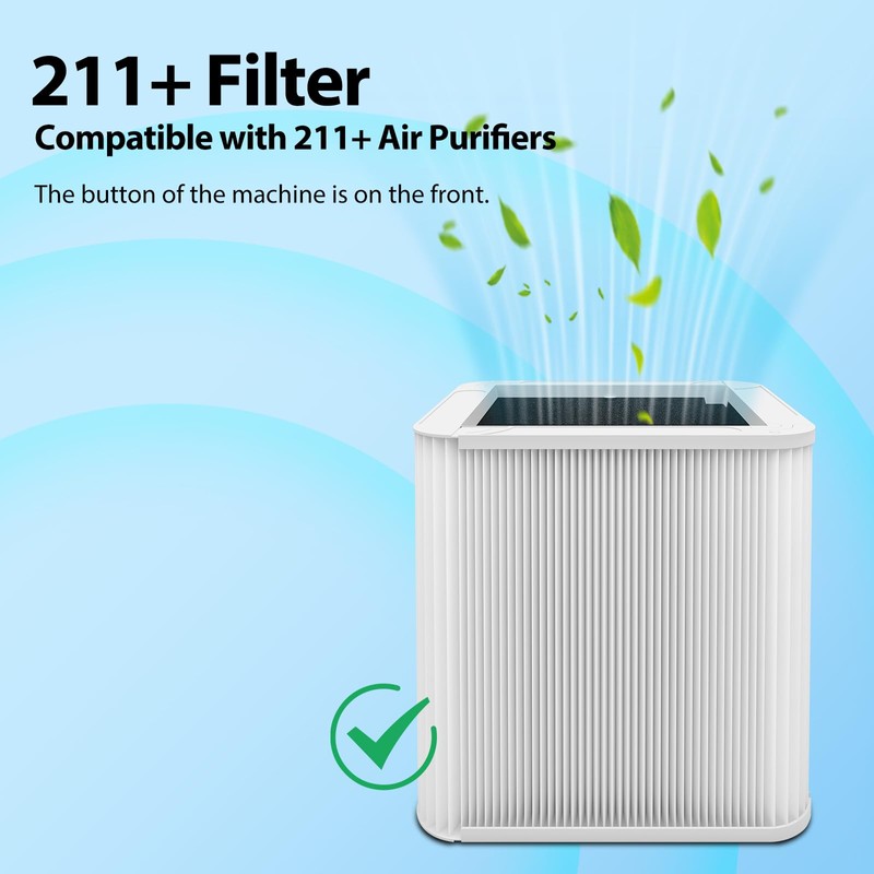2 Pack 211+ Filter Replacement Compatible with 211+ Air Purifier,