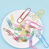 Kissral Pack of 250 Paper Clips Stationary Set Coloured Paper