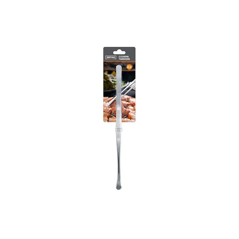 Nerthus FIH 1473 pinza dritta acciaio inox cucina precisione impiattare