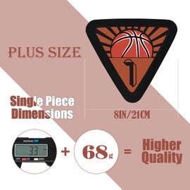 MAYOKEN® Basketball Training Spot Markers 10 PCS 8 in Colorful Anti-Slip Agility Cones, Triangular Flat Number Floor Dots, Activity Mats Basketball Accessories for Marker Field with a Carrying Bag