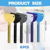 Toothpaste Squeezer, 6-Pack Stainless Steel Tube Rollers, Durable and Reusable,