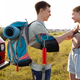 Pack of 7 Whistle, Signal Whistle, Loud Emergency, Metal Emergency Whistle with Key Ring, Referee, Outdoor Emergency Survival Whistle