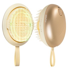 Electric Scalp Massager – Rechargeable Head Massager with Anion Technology, Portable Anti-Frizz Scalp Tool, Scalp Massager Gift for Men & Women(Gold)