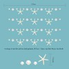 Decor365 White Finger Starfish Sea Shell Garland Ocean Coastal Nautical