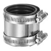 uxcell Flexible Pipe Coupling, 43mm Pipe Connector with Stainless Steel