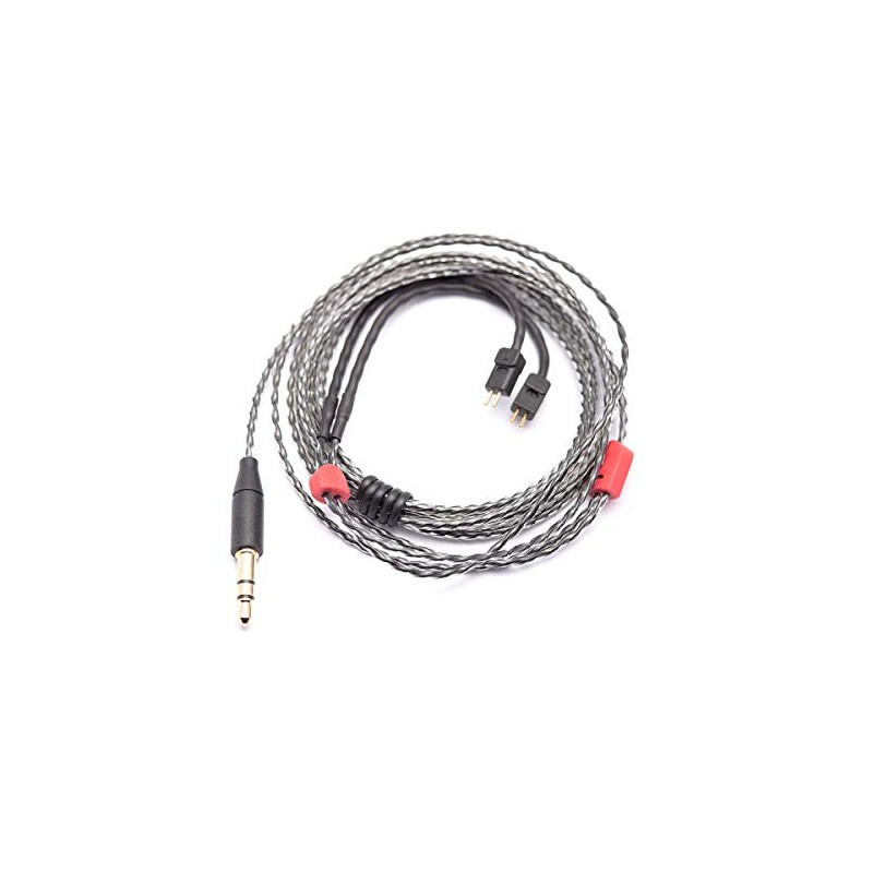 HÖRLUCHS® Standard Cable 2-Pin 160 cm Transparent with Bending Element