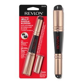 Revlon Dual Ended Jelly Makeup Blender Tool, Silicone Makeup Applicator for Flawless Application and Contouring, 1 count