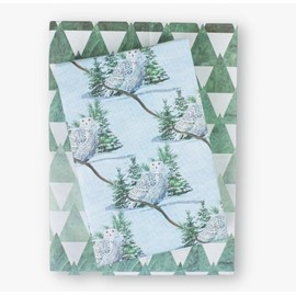Snowy Owl - Reversible Holiday Wrapping Paper - Eco Gift Wrap Allport Editions x Wrappily