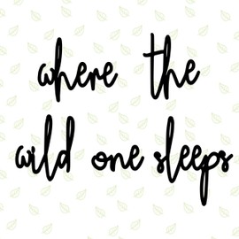 Where The Wild One Sleeps Toddler Boys Room Decor Playroom Wall Decor Wooden Wall Art Decoration for Boys and Girls