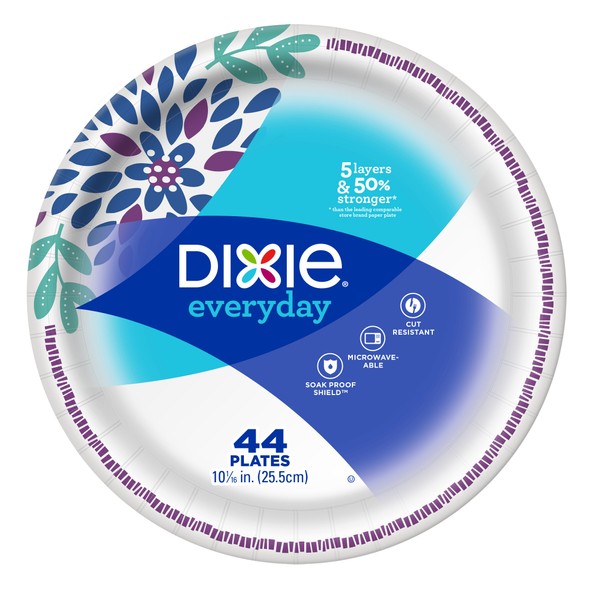 Dixie Heavy Duty Plate, 44 Count