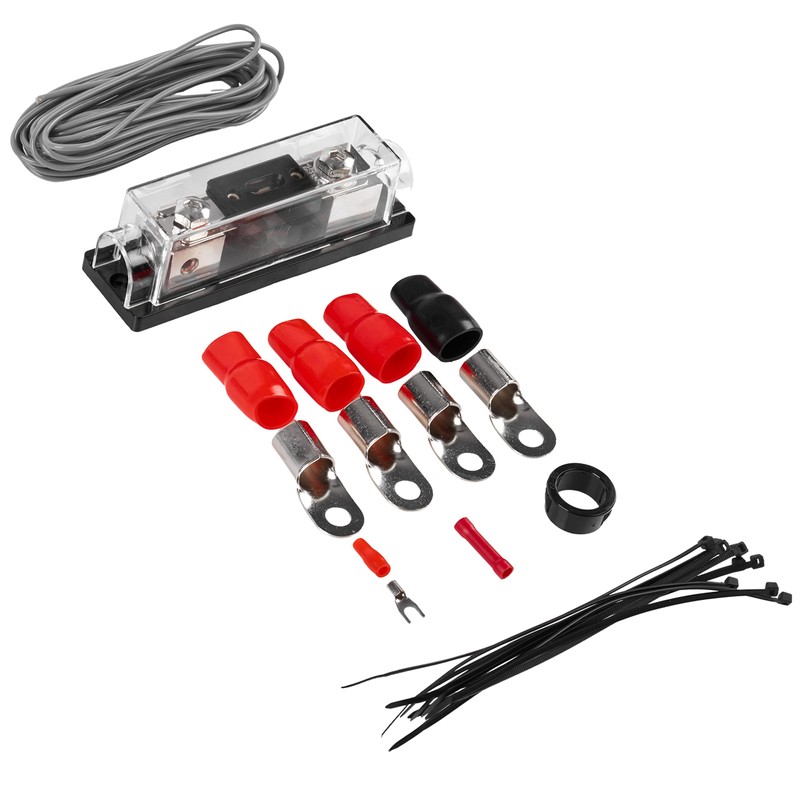 Belva True 1/0 Gauge AWG Premium CCA Complete Amplifier Wiring