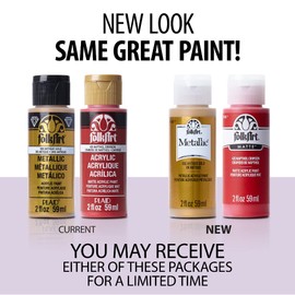 FolkArt Adventure Kit, 16 Piece 2 fl oz Premium Acrylic Set Including 14 Matte 2 Metallic Paint Colors, Scenic Adeventure